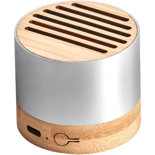 Okiyo Utau Bamboo & Recycled Aluminium Bluetooth Speaker Back